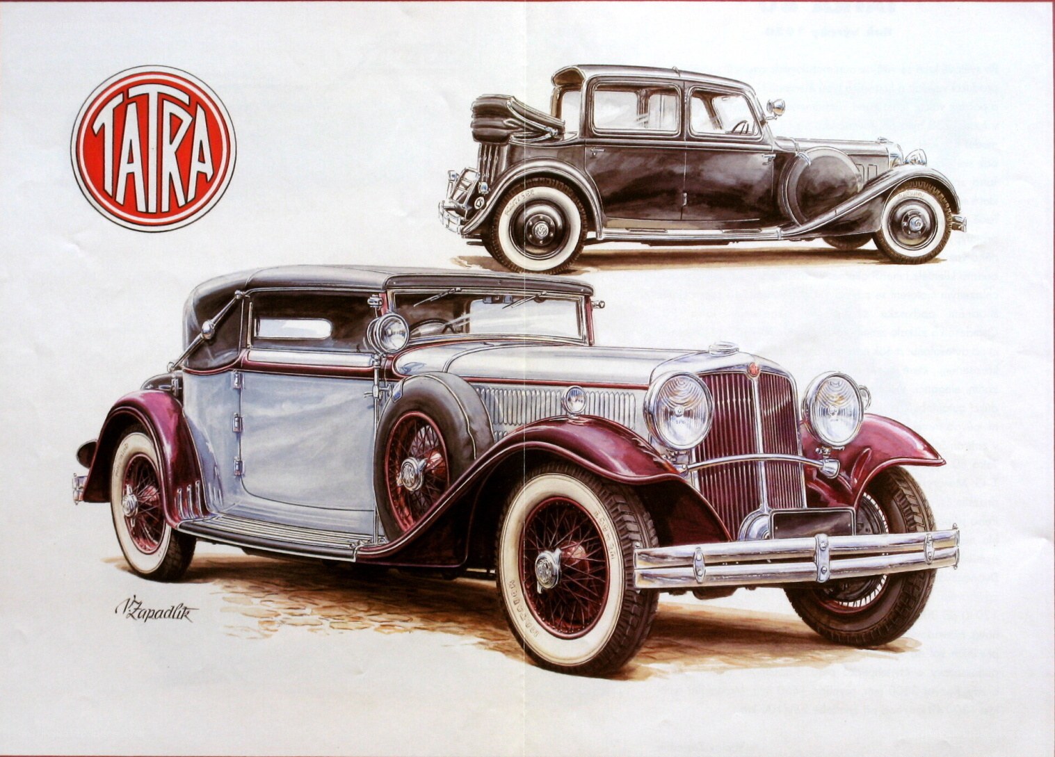 Tatra car illustration