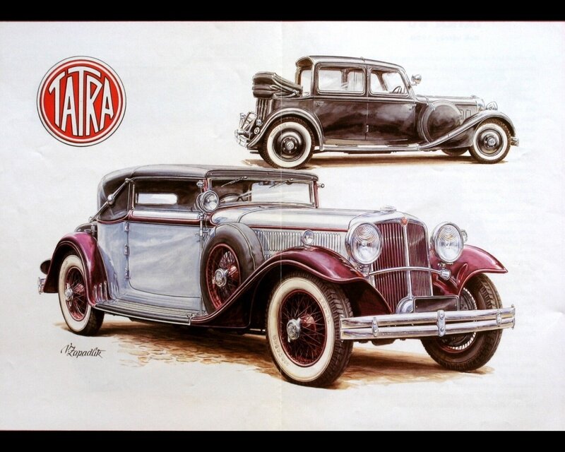 Tatra car illustrations