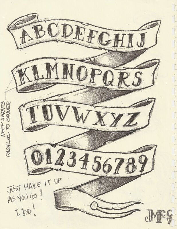 tattoo alphabet design