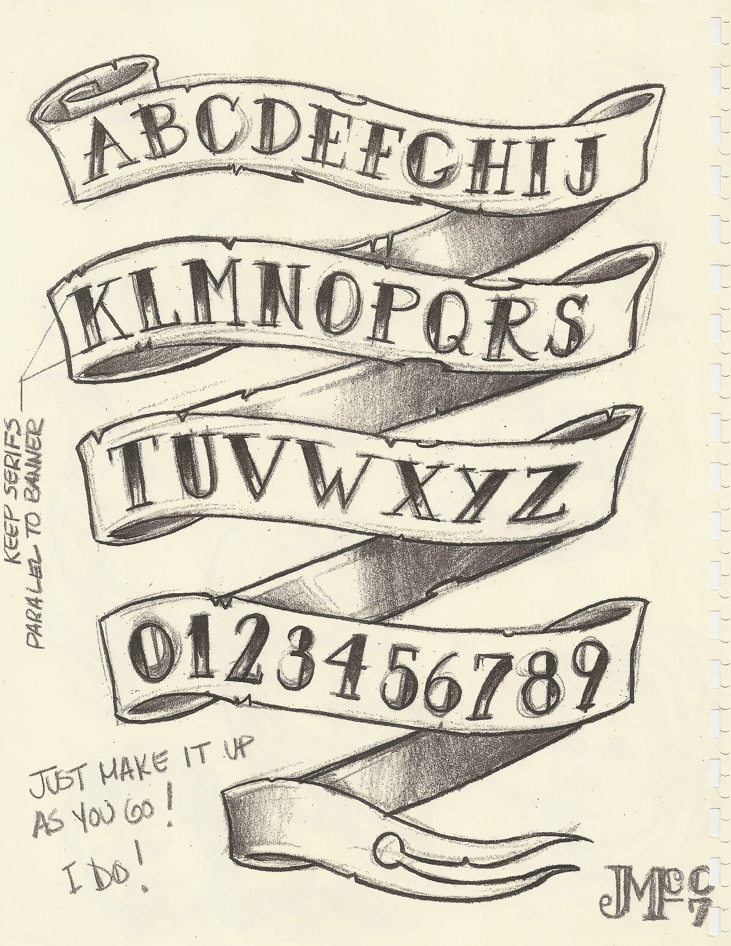tattoo alphabet design