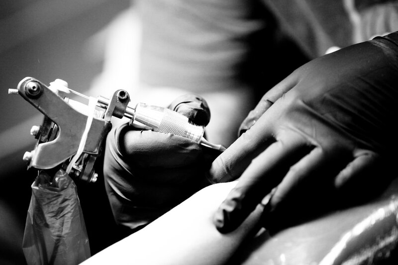 Tattoo Artist at Work — Black