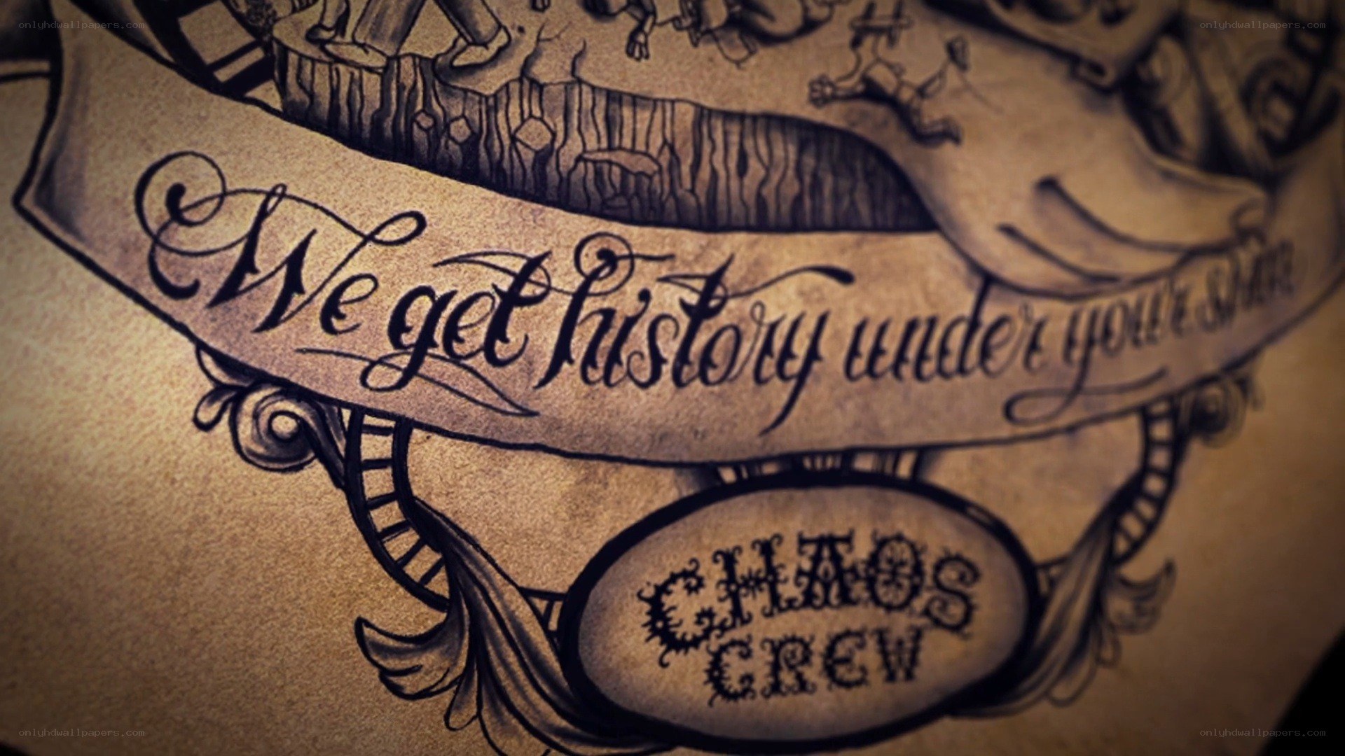 tattoo design with text