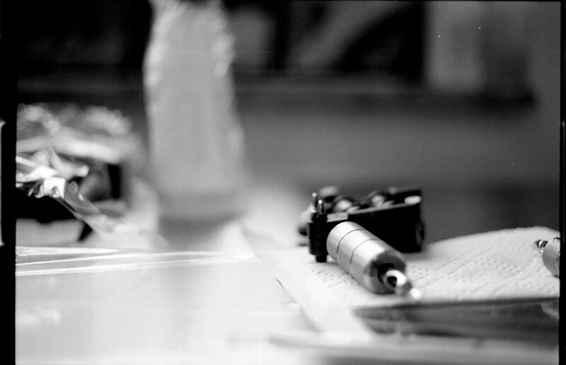 tattoo machine on table