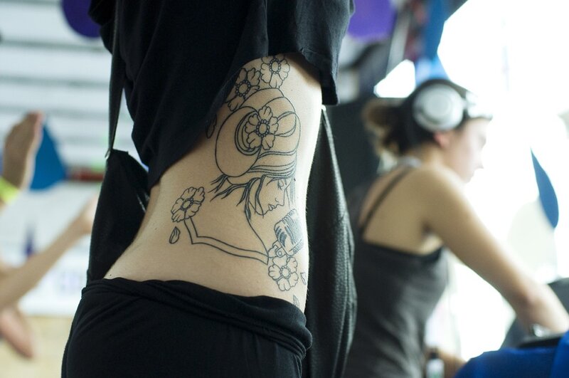 tattoo on a person's side