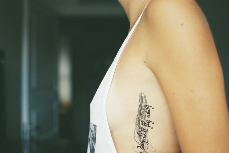 tattoo on side of torso