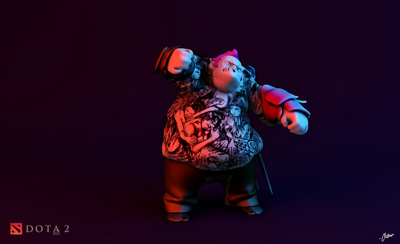 Tattooed Character Figure