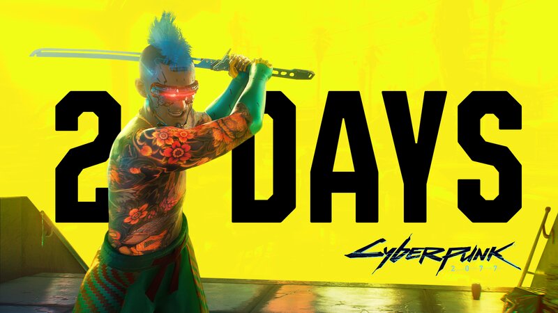 Tattooed Character with Sword — Yellow