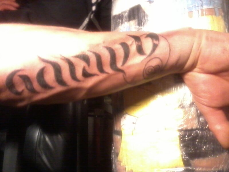 Tattooed Forearm — Black