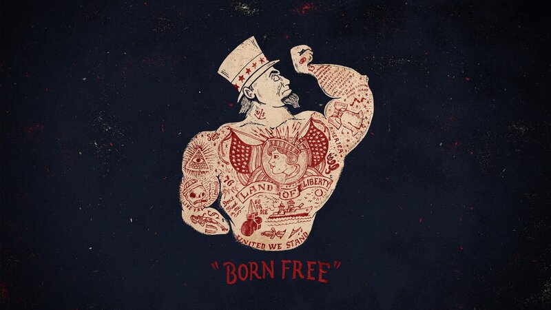 Tattooed Man in Top Hat