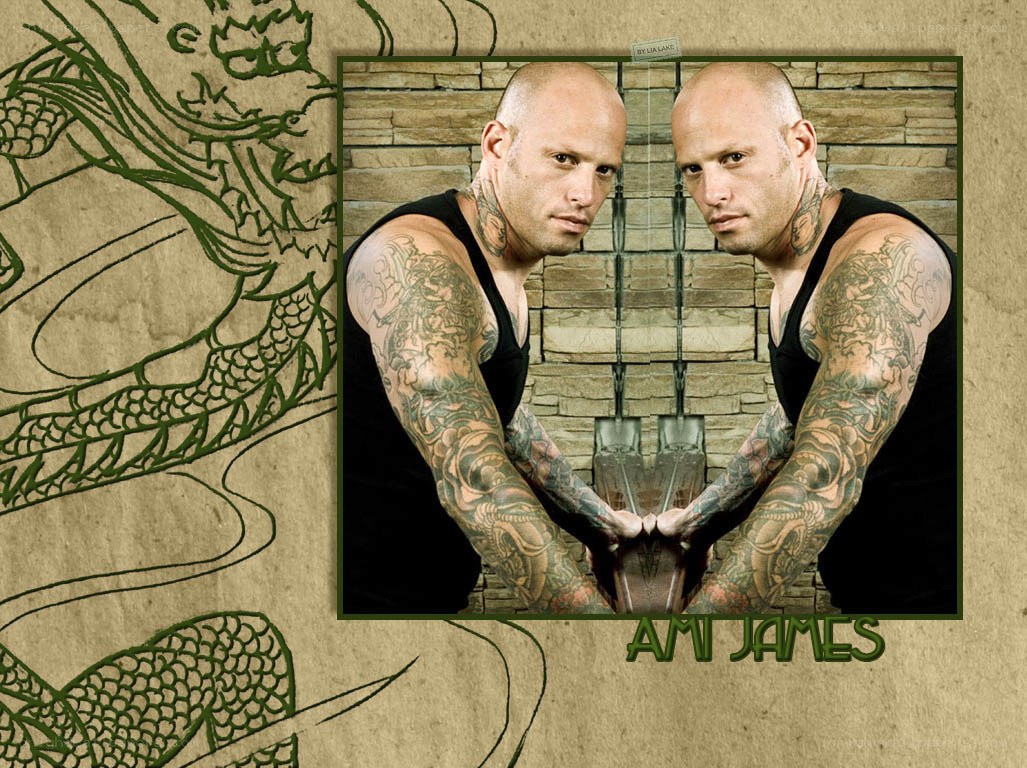 tattooed man with dragon art