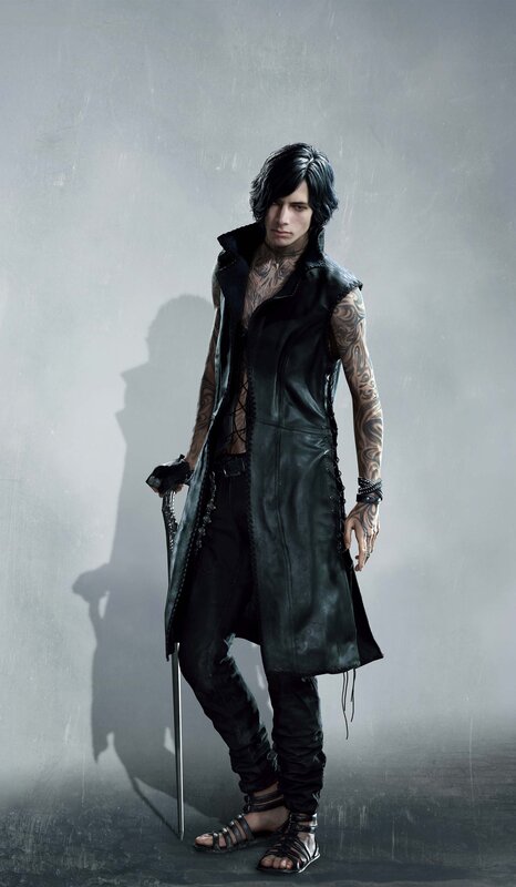 Tattooed Man with Sword