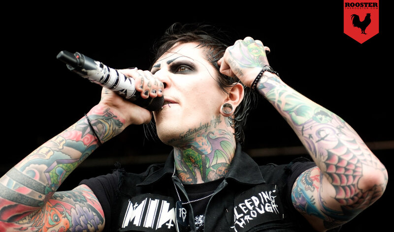 Tattooed Musician Singing — Black