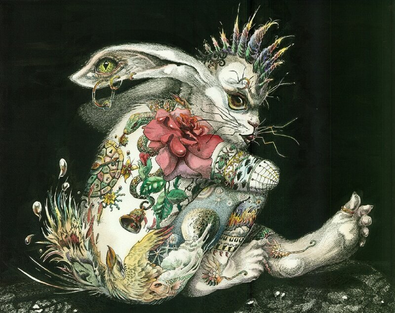 Tattooed Rabbit Creature