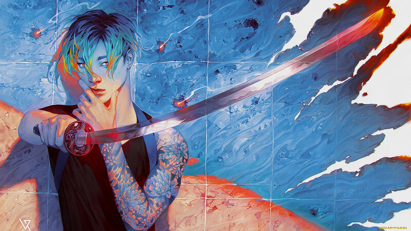 Tattooed Swordsman