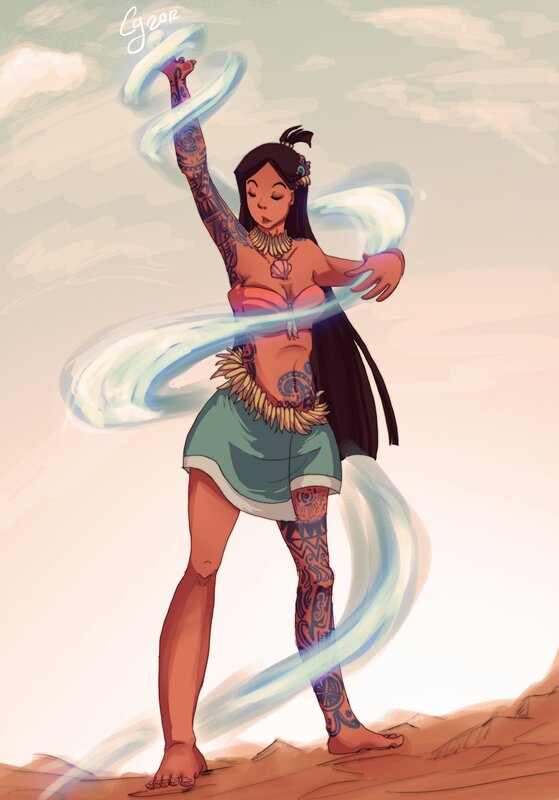 Tattooed Woman Dancing