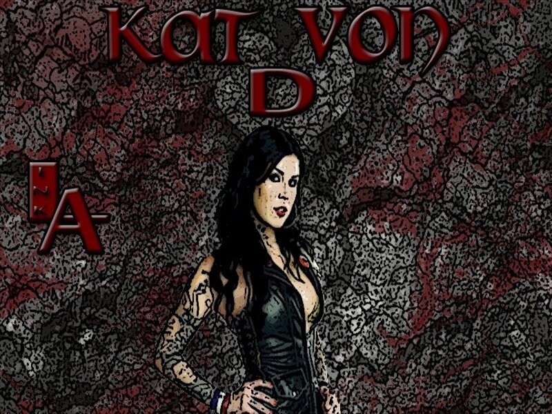 Tattooed Woman in Black Top — Dramatic