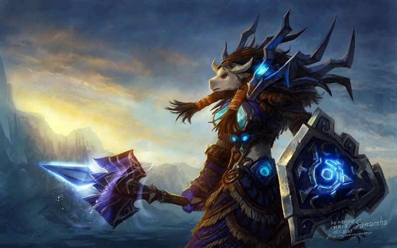 Tauren Warrior — Blue