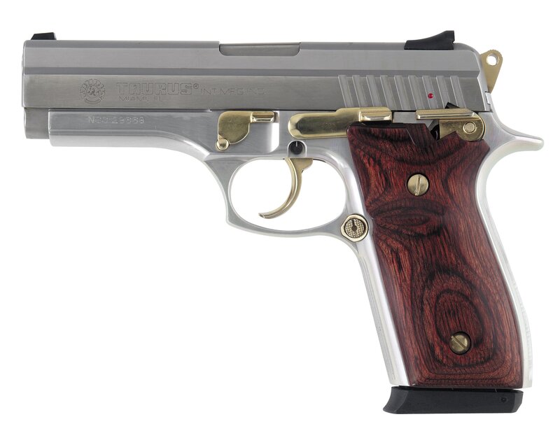 Taurus pistol with wood grips
