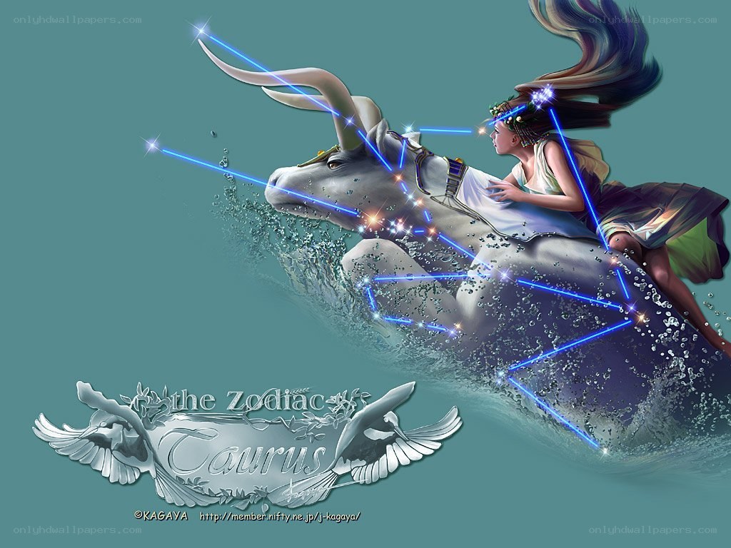 Taurus zodiac constellation art