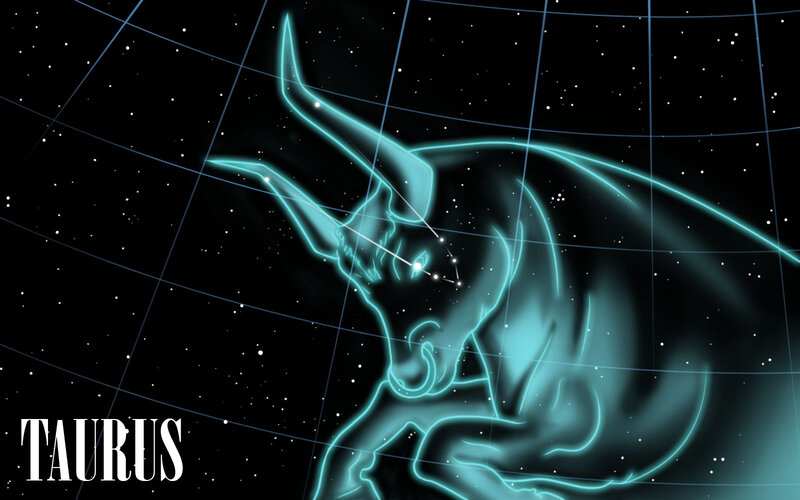 Taurus Zodiac Sign — Black