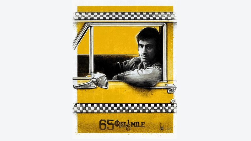 taxi driver illustration