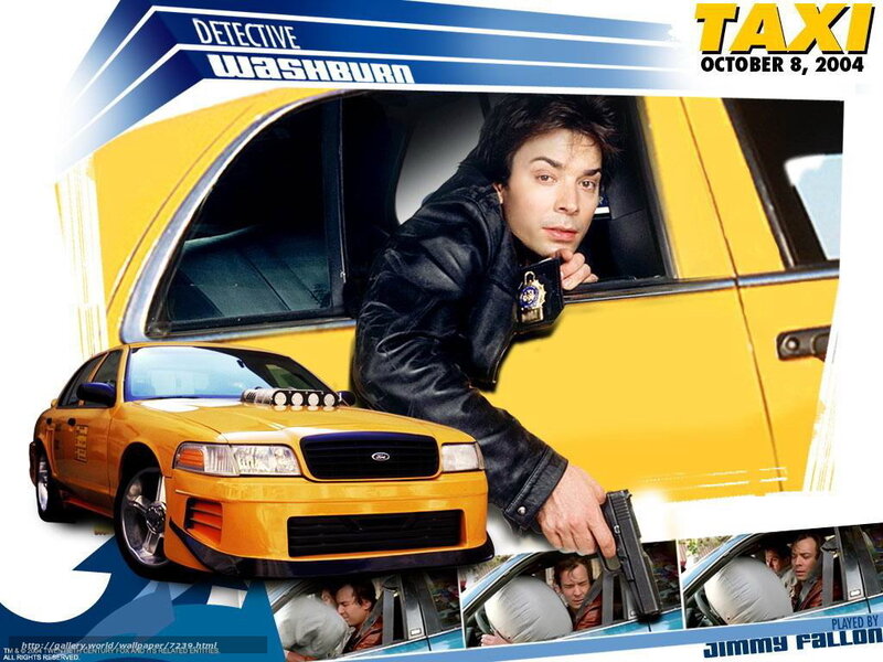 Taxi movie poster with Jimmy Fallon