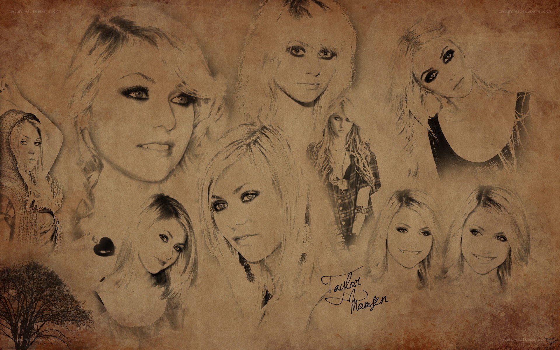 Taylor Momsen collage artwork