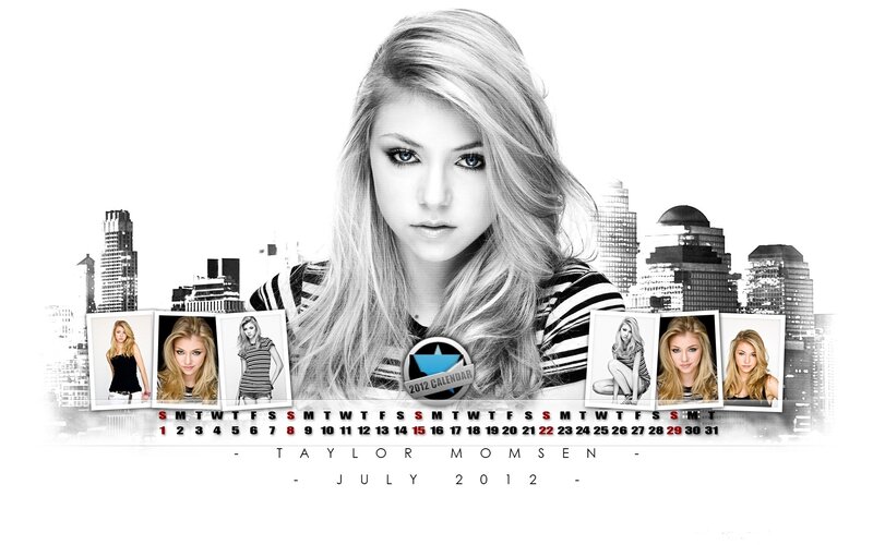 Taylor Momsen July 2012 calendar