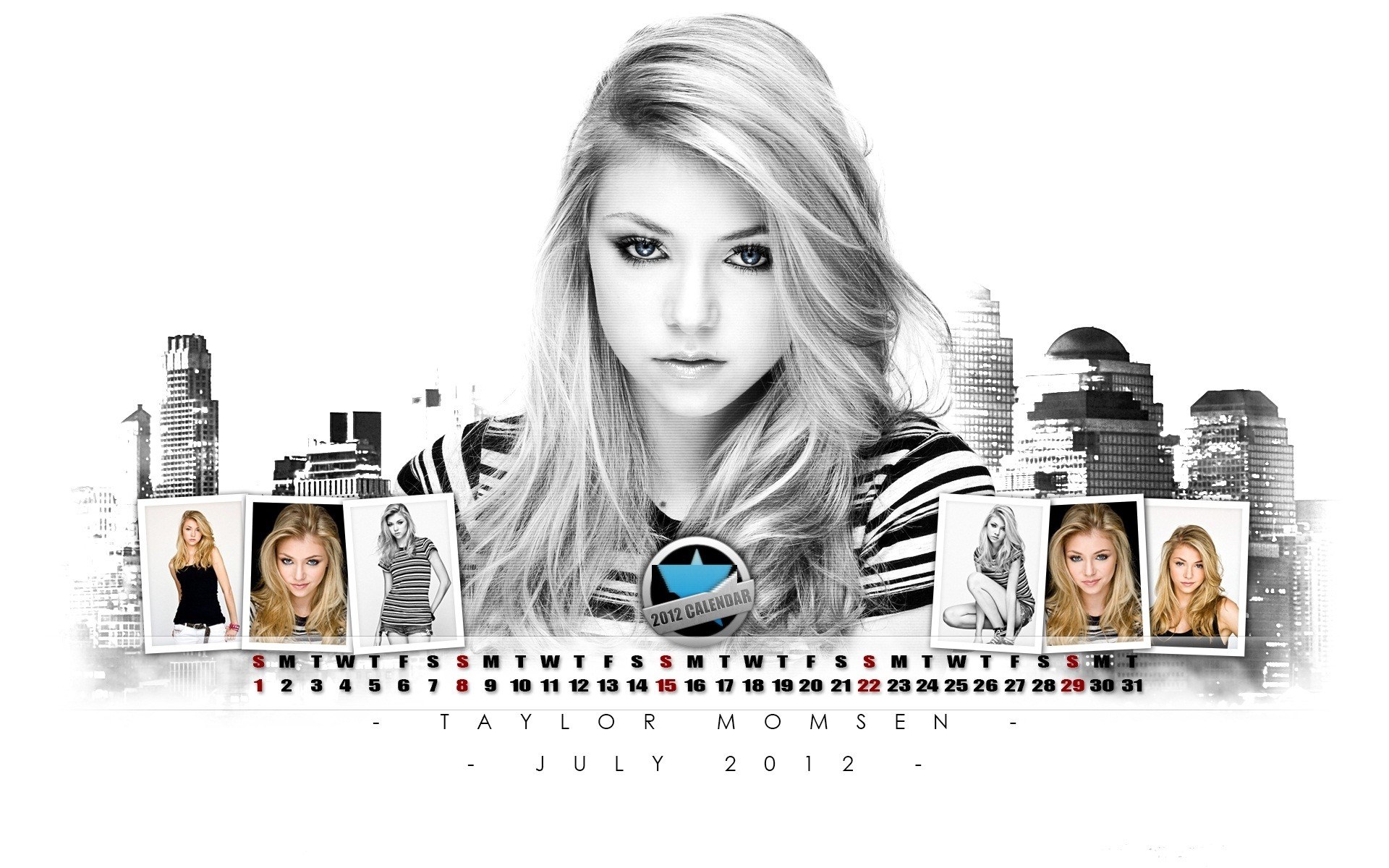 Taylor Momsen July 2012 calendar