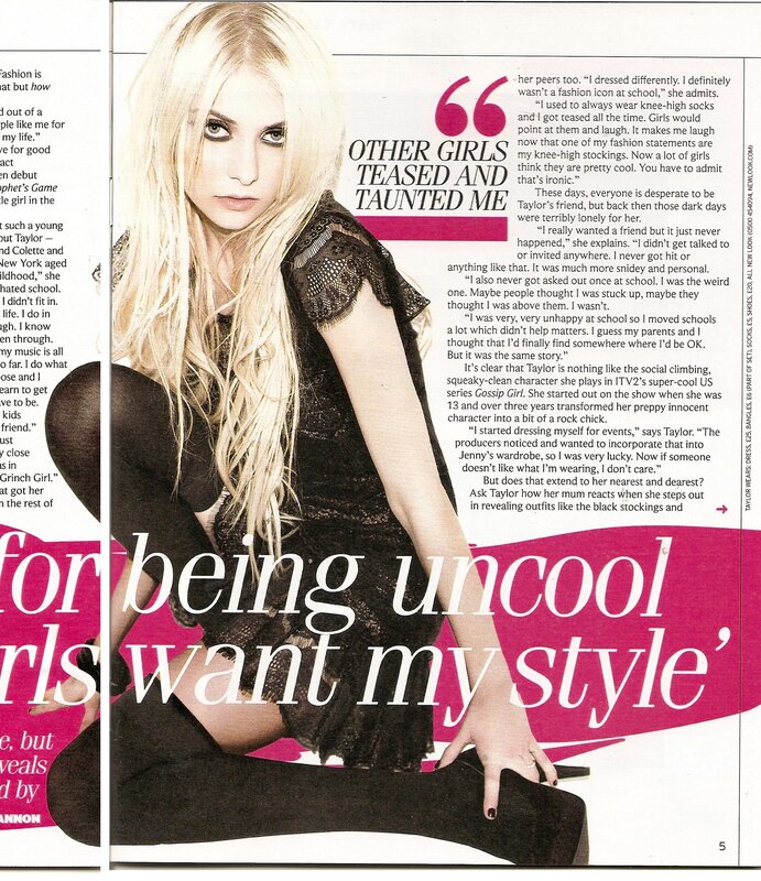 Taylor Momsen magazine feature