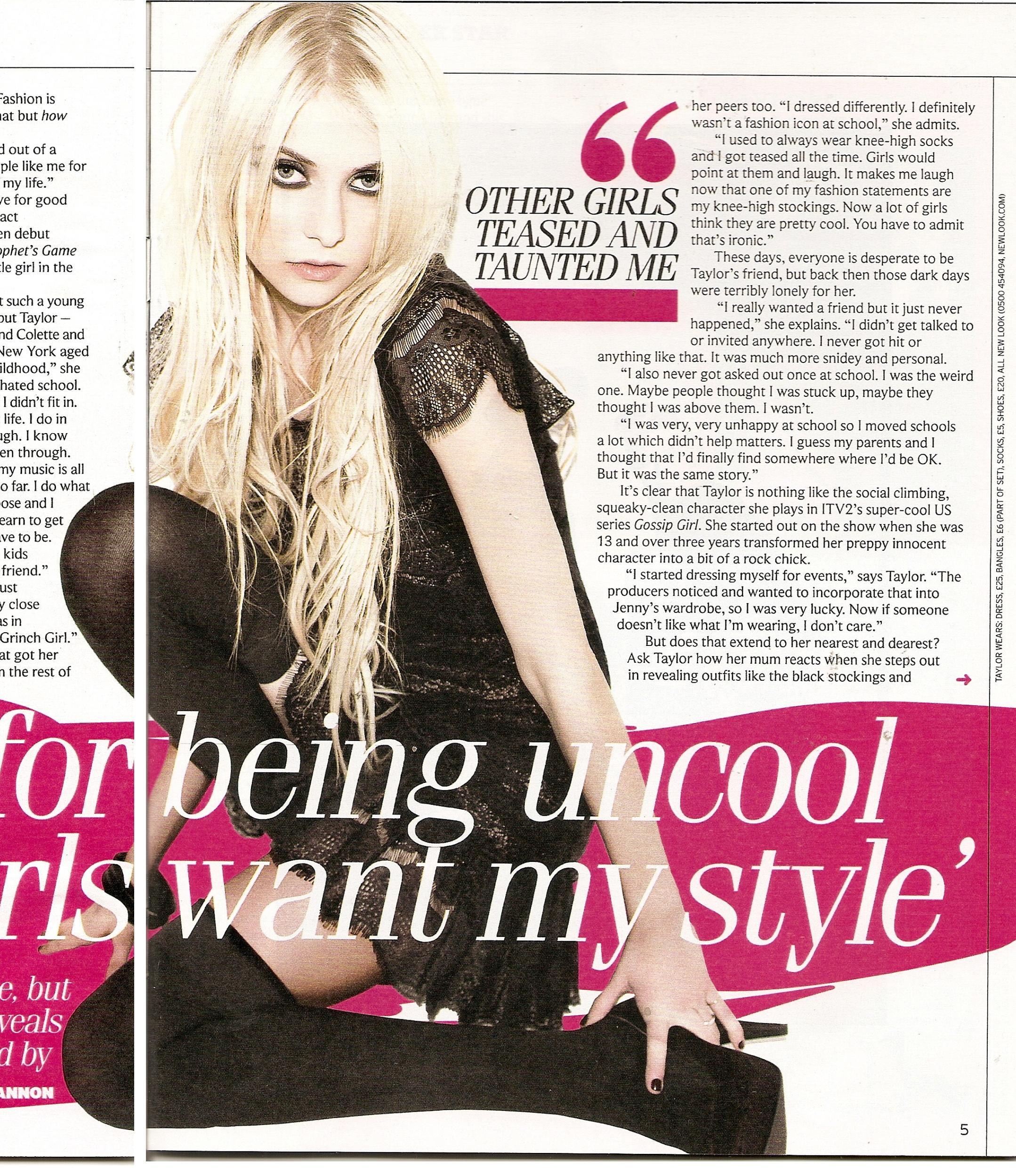 Taylor Momsen magazine feature