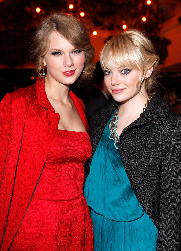 Taylor Swift and Emma Stone at event