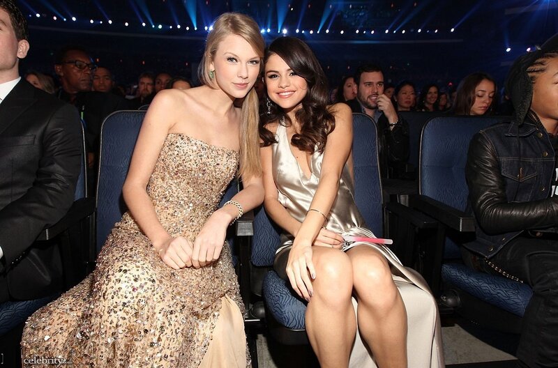 Taylor Swift and Selena Gomez at event