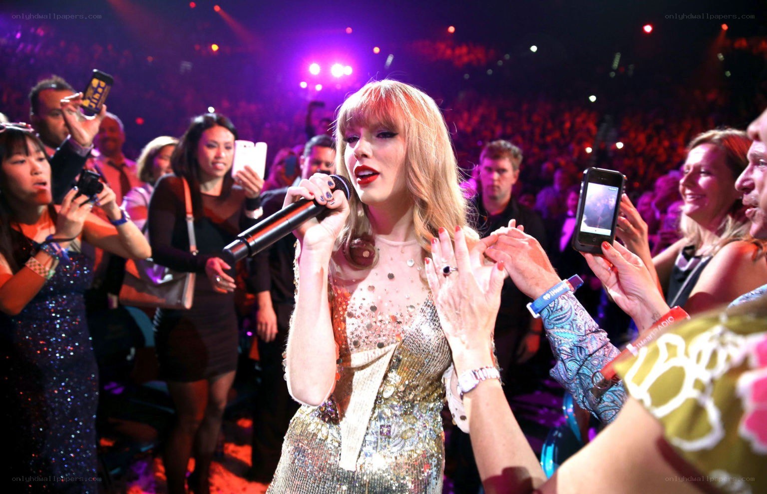 Taylor Swift at a concert