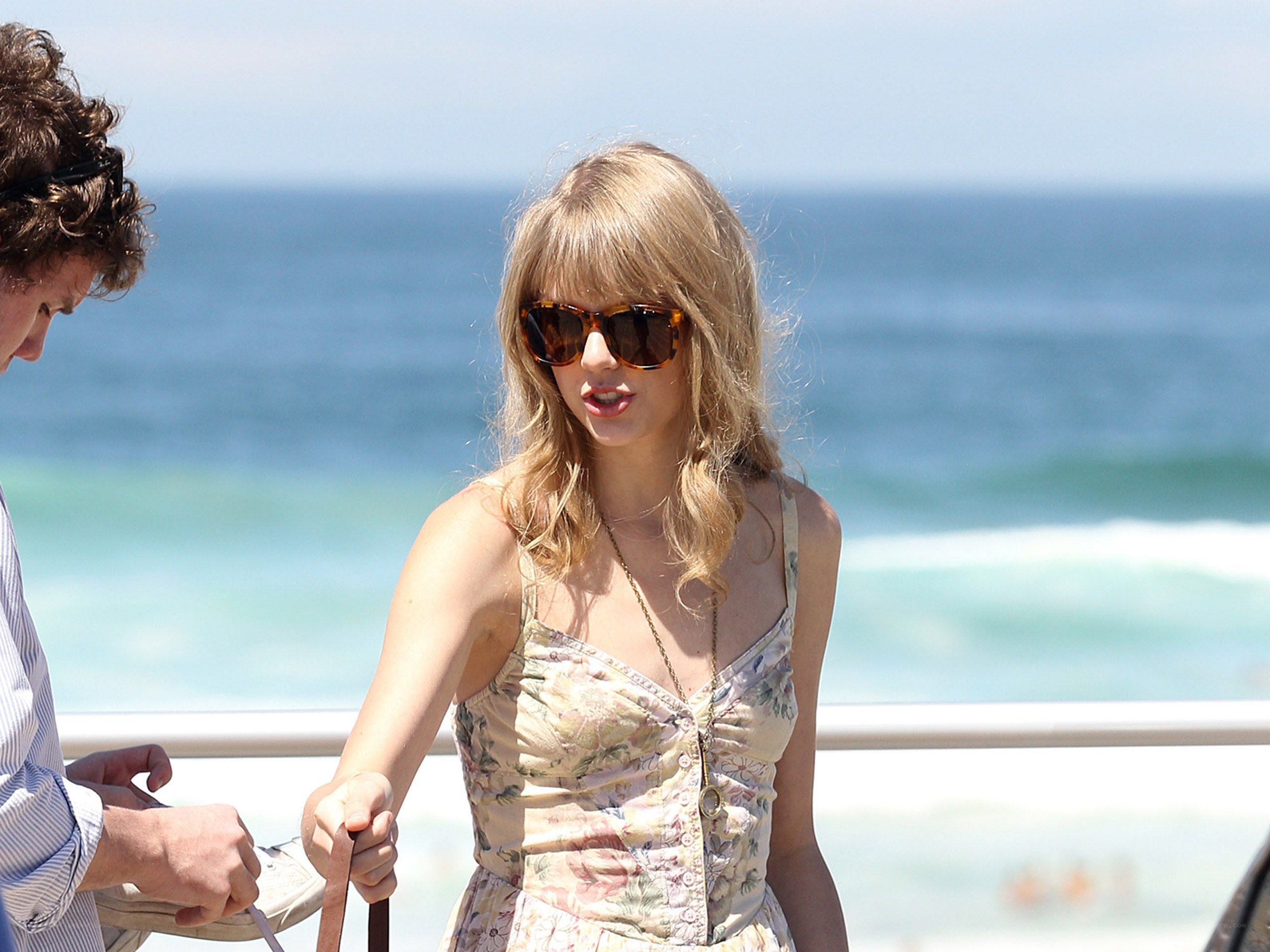 Taylor Swift at the beach