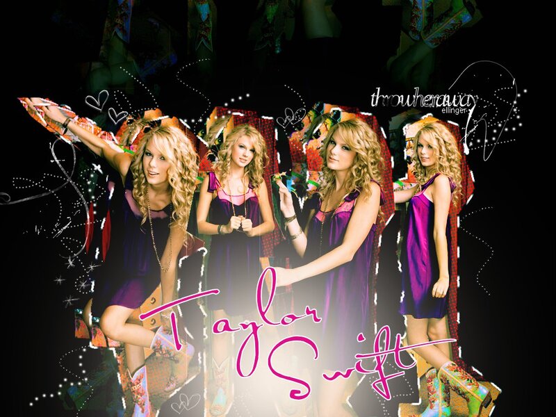 Taylor Swift Collage — Purple