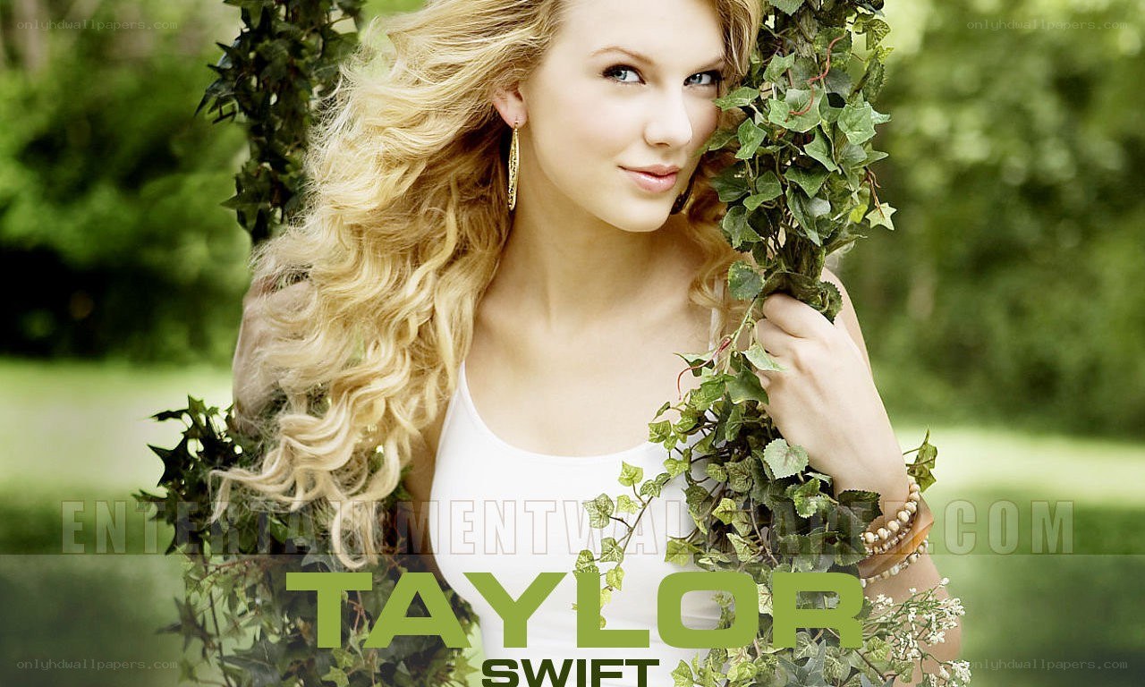Taylor Swift in a garden