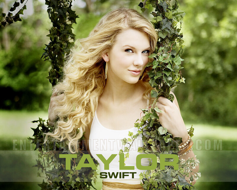 Taylor Swift in a garden