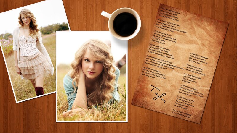 Taylor Swift photos and lyrics
