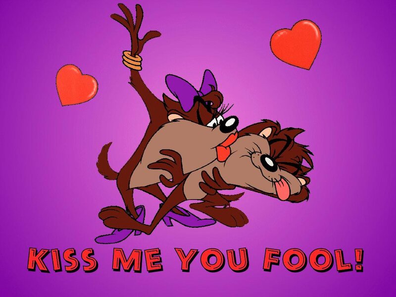 Taz and Tazzy in a Kiss