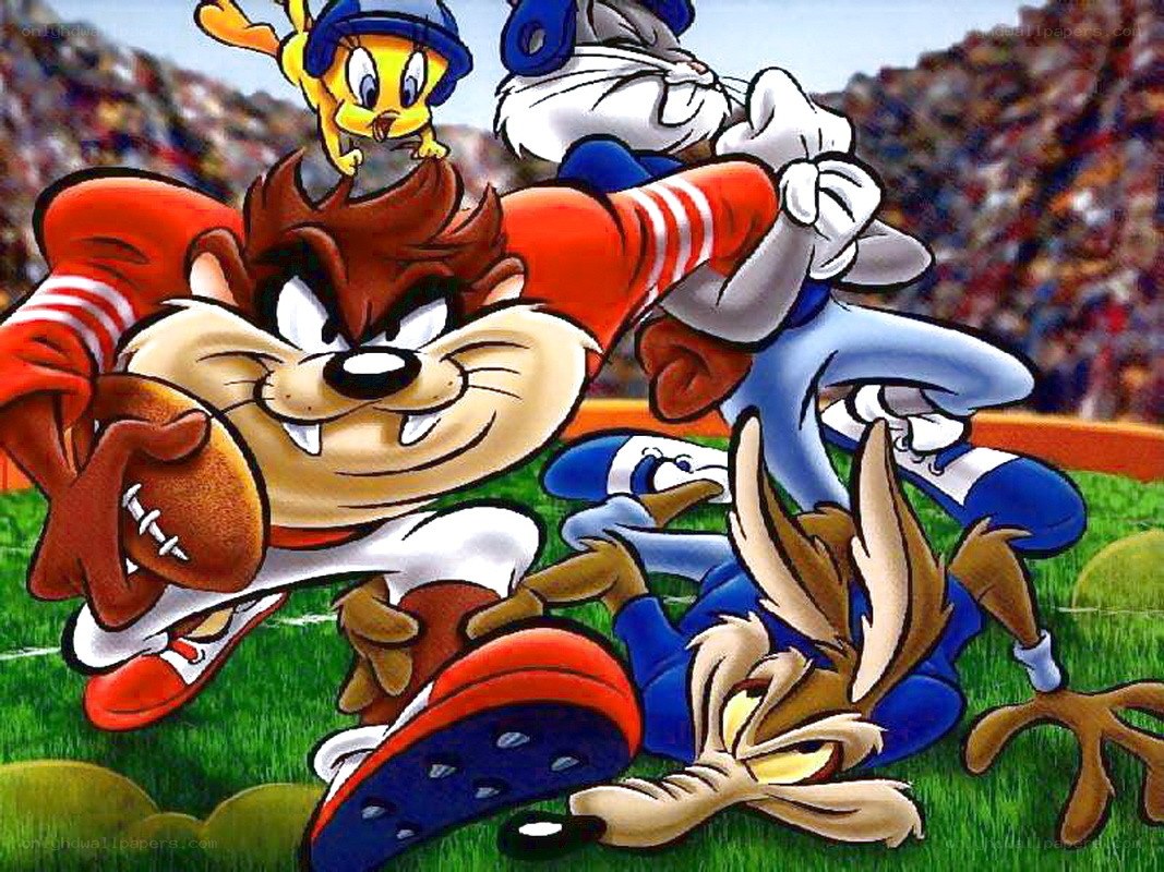 Taz football action scene