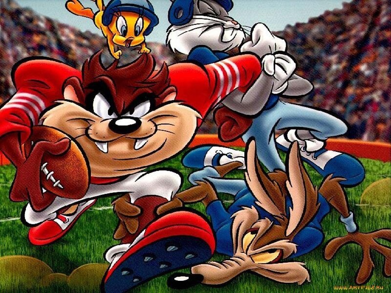 Taz Running with Football