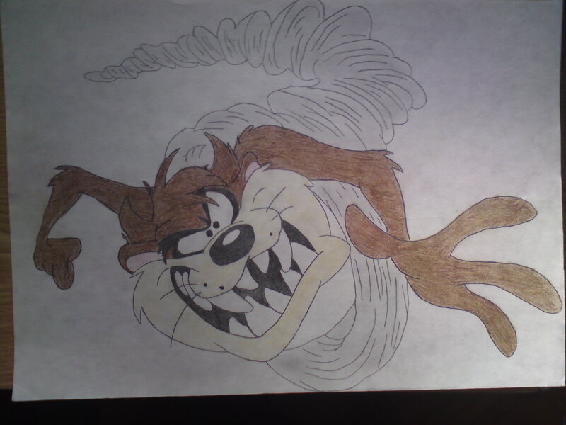 Taz Spinning in a Tornado — Brown, Chaotic
