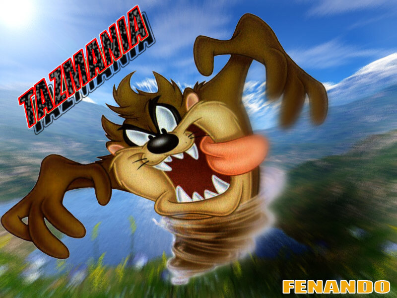 Taz Spinning in a Tornado — Brown