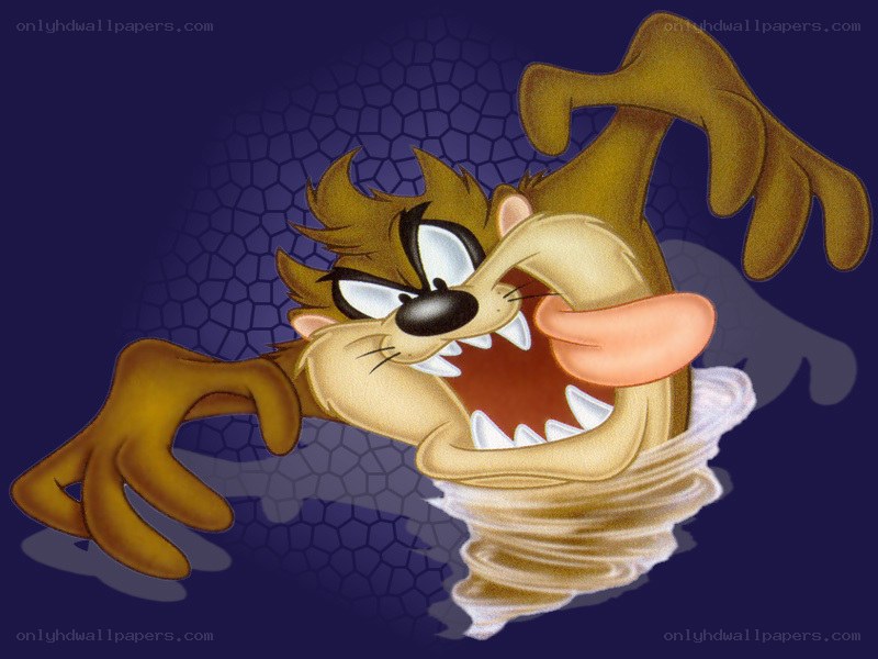 Taz spinning in a tornado