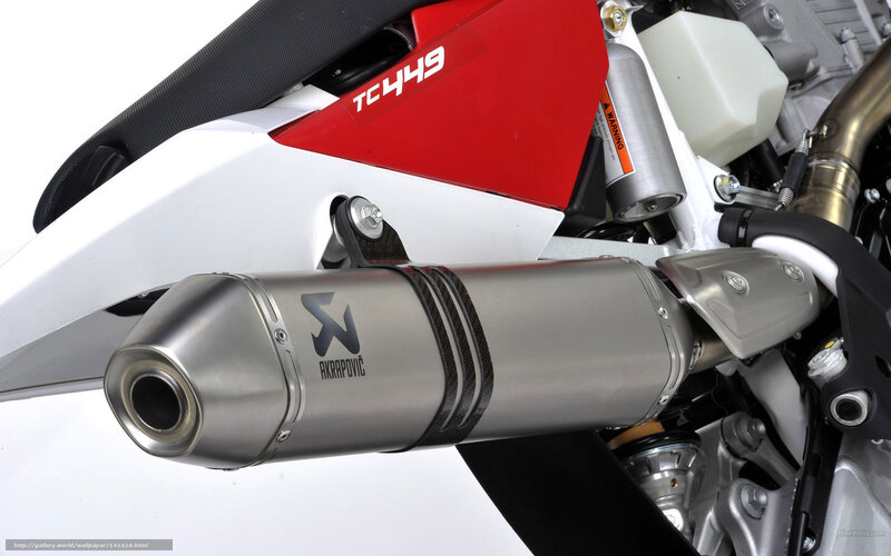 TC449 motorcycle exhaust