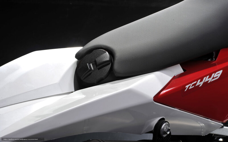 TC449 motorcycle seat detail