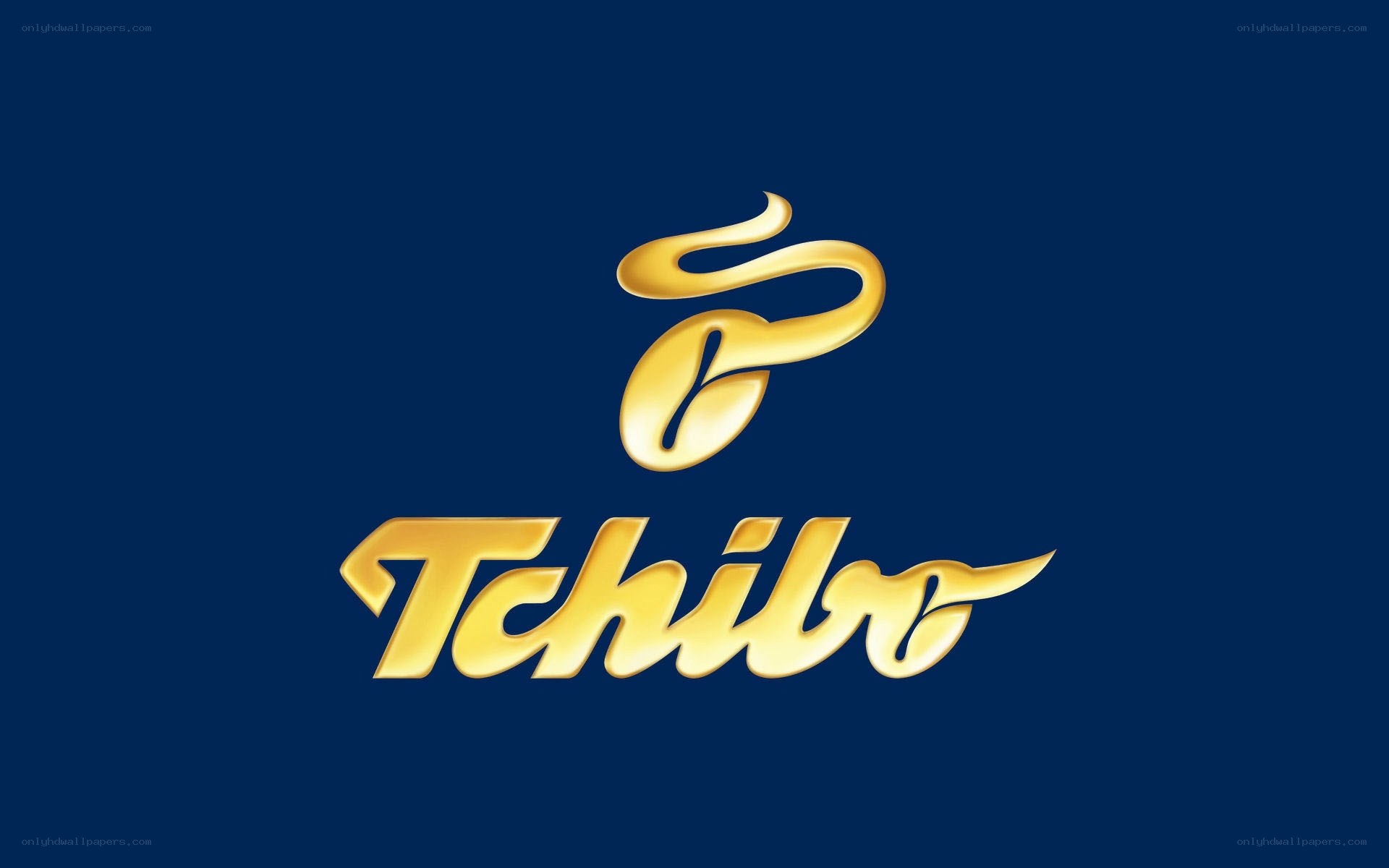 Tchibo logo on blue