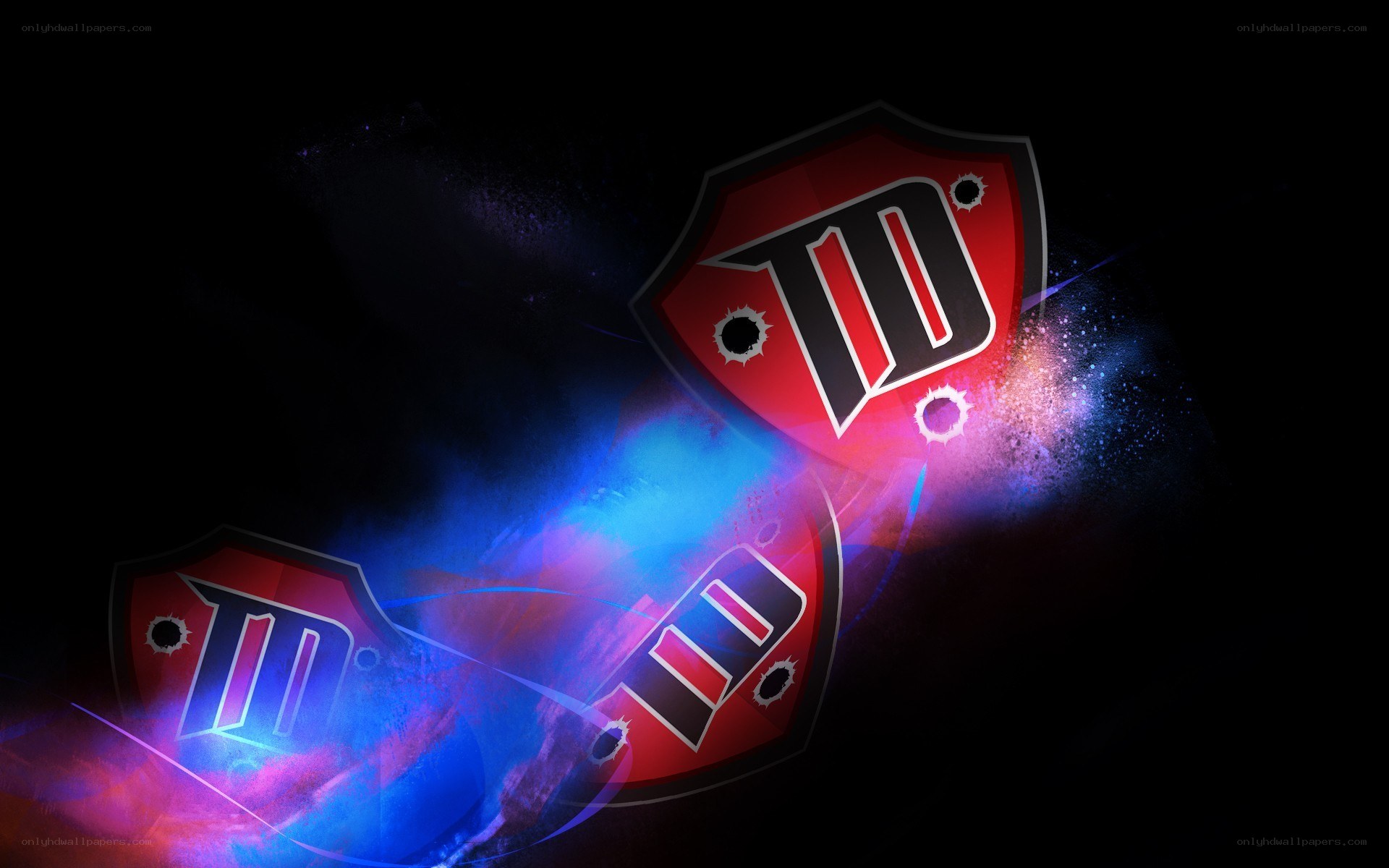 TD logo with energy effect