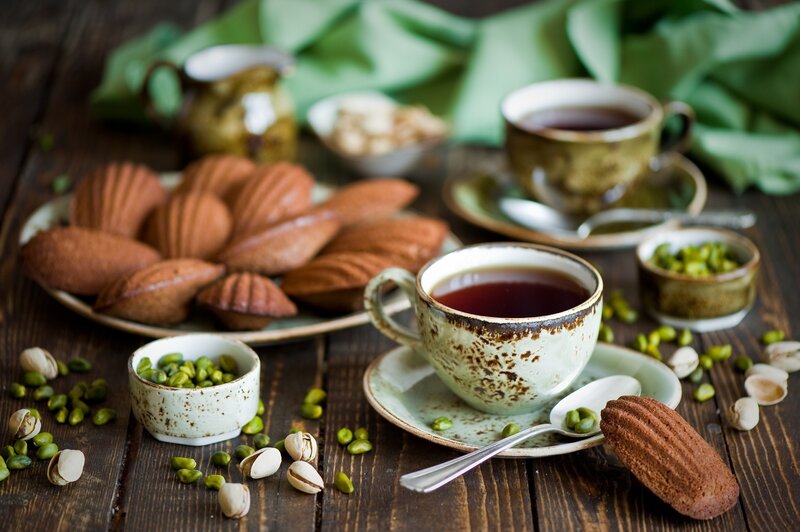 Tea and Madeleines — Brown